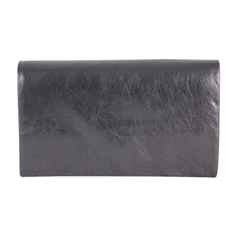 3597 Leathers Eloise Wallet Clutch, Full-Grain Leather, Black
